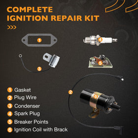 HQPASFY kit components next to ruler for scale to confirm fit and compatibility before purchase