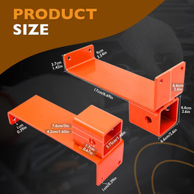 HQPASFY slide-in receiver detail illustrating secure fit and easy attachment benefit
