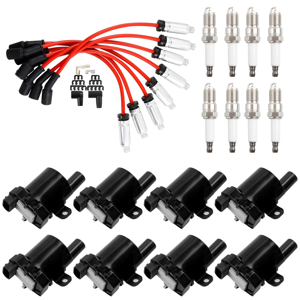 HQPASFY front packaging showing full ignition kit, clear identification and compatibility