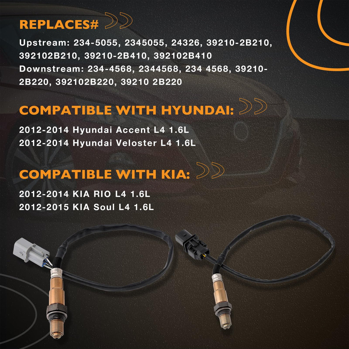 HQPASFY upstream sensor close-up showing welded stainless steel body for long-lasting durability