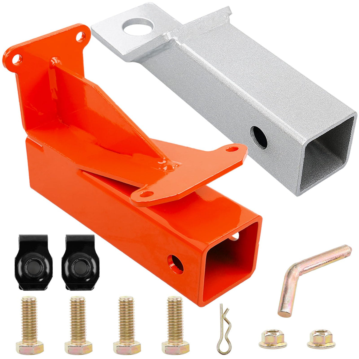 HQPASFY hitch front view showing receiver and secure mount benefit
