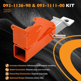 HQPASFY hitch finish close-up showing weather-resistant coating benefit