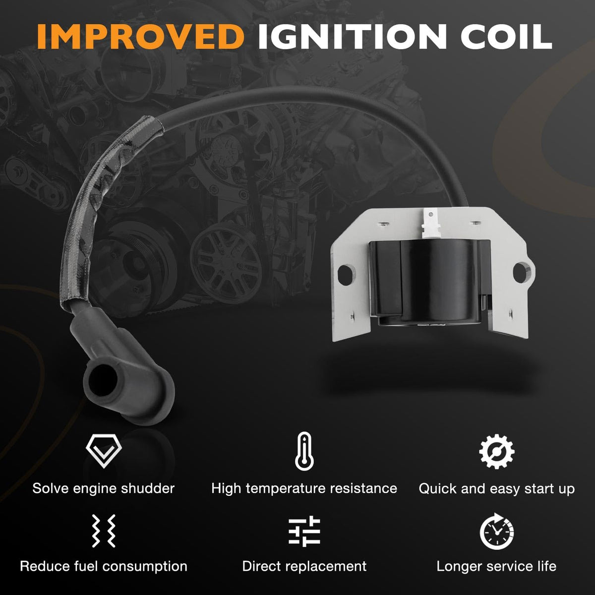 HQPASFY ignition coil label and OE numbers for accurate replacement verification
