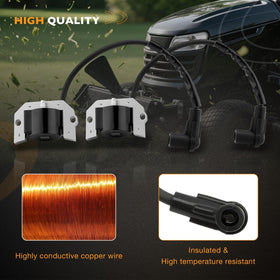 HQPASFY ignition coil mounting holes closeup demonstrating precise alignment