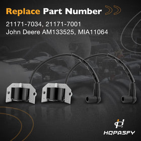 HQPASFY ignition coils installed on engine improving startup consistency