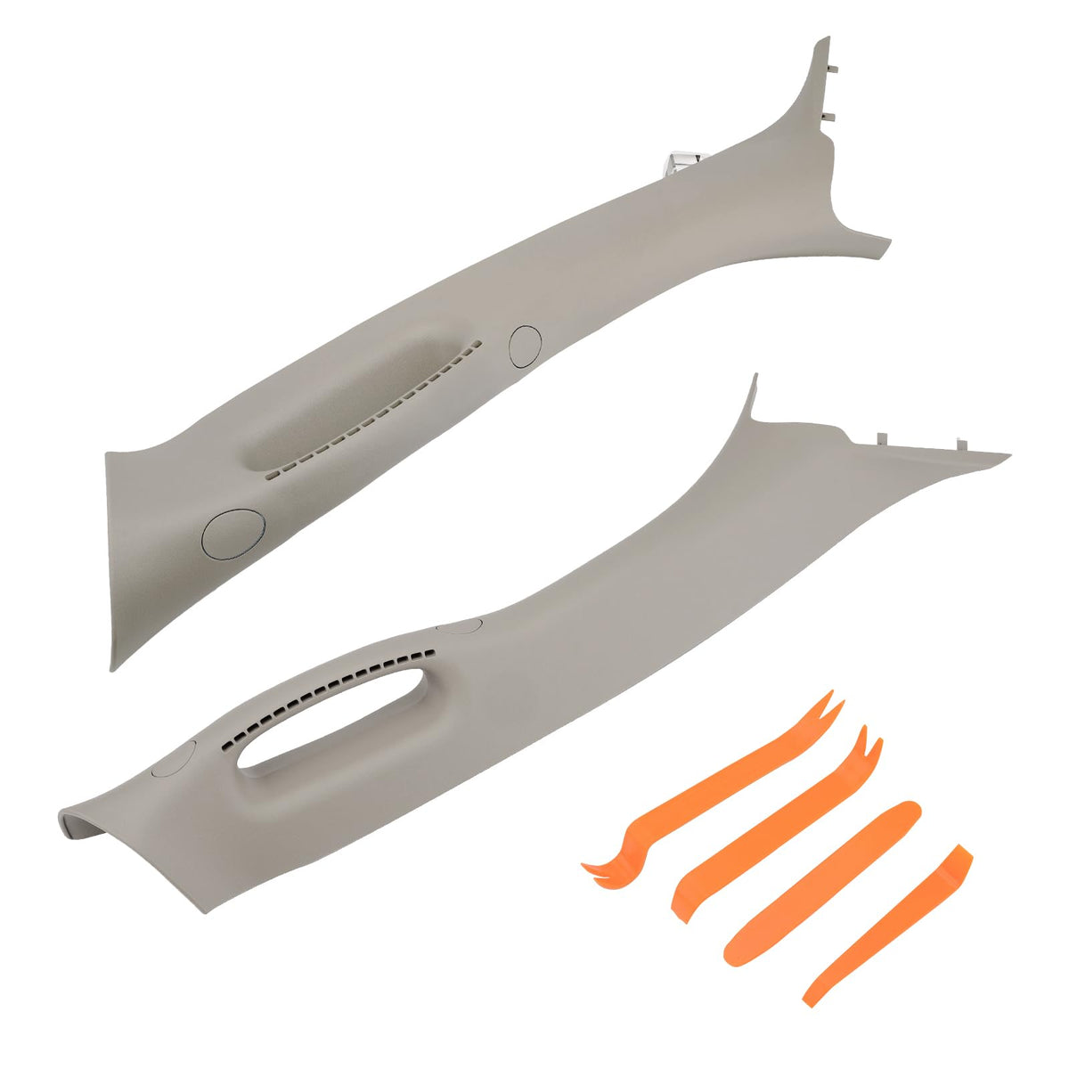 HQPASFY front view beige handle showing exact OEM-style fit and clean finish