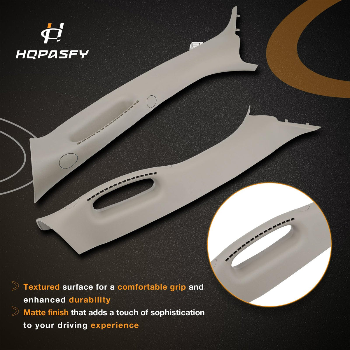 HQPASFY passenger-side installed handle improving stability during vehicle entry