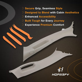HQPASFY lifestyle image of truck entry with handle aiding safe access