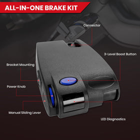 HRepair clear digital display close-up aiding fast brake status checks