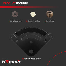HRepair kit laid out to show included parts for quick identification and straightforward replacement