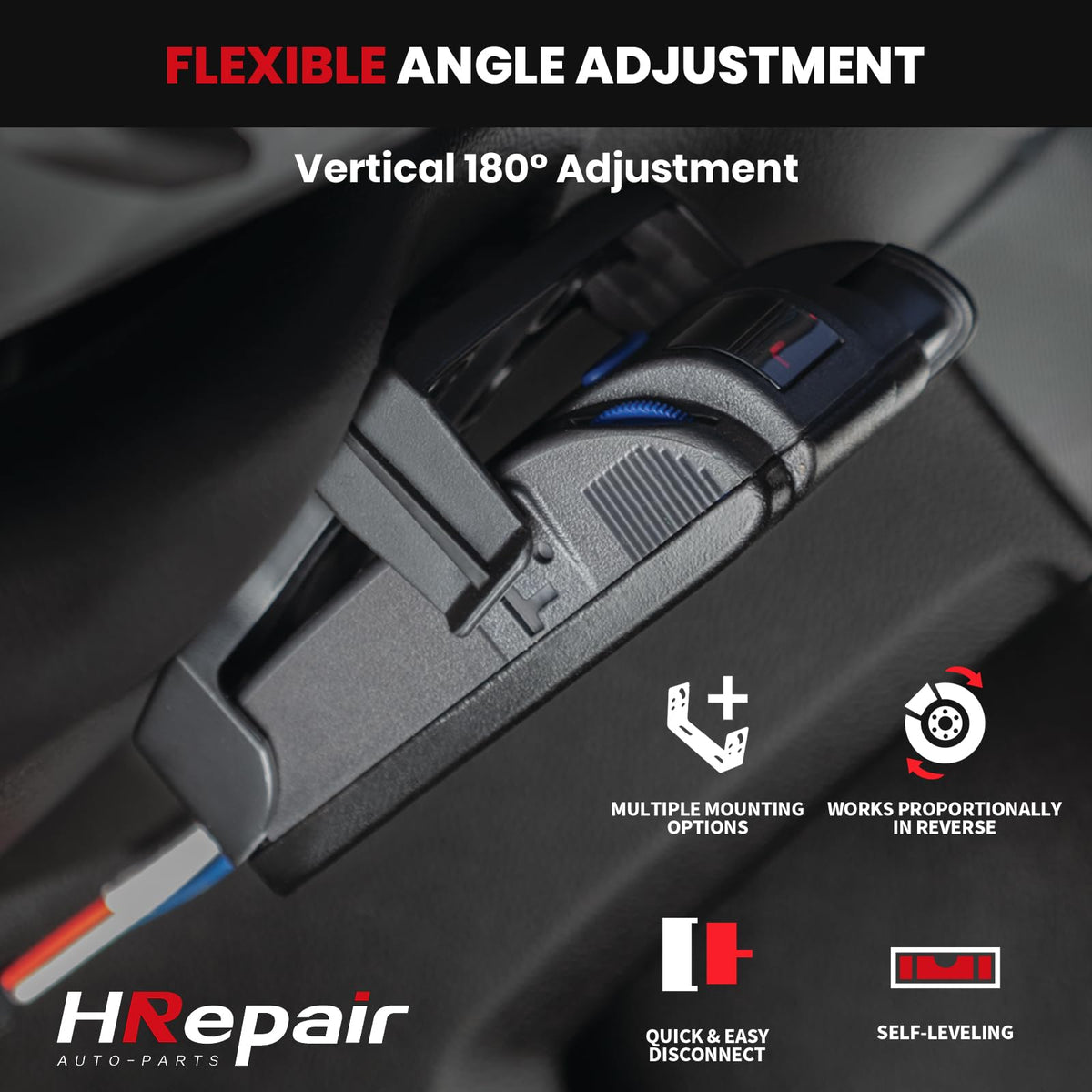 HRepair manual override lever detail enabling instant trailer braking control