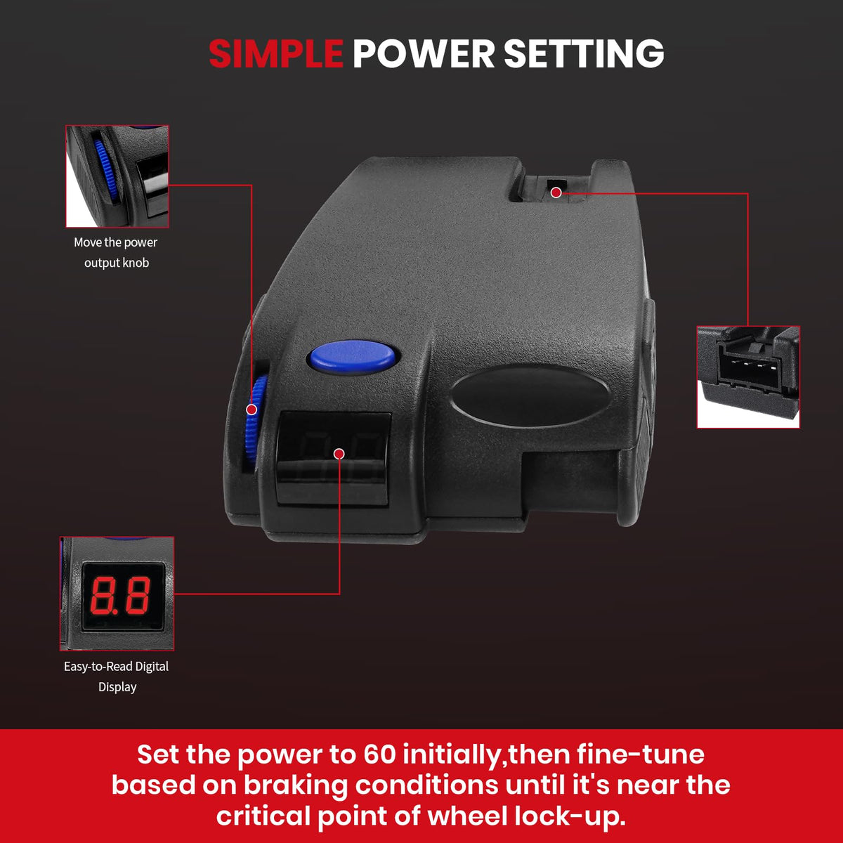 HRepair mounted under dash demonstrating low-profile, convenient placement