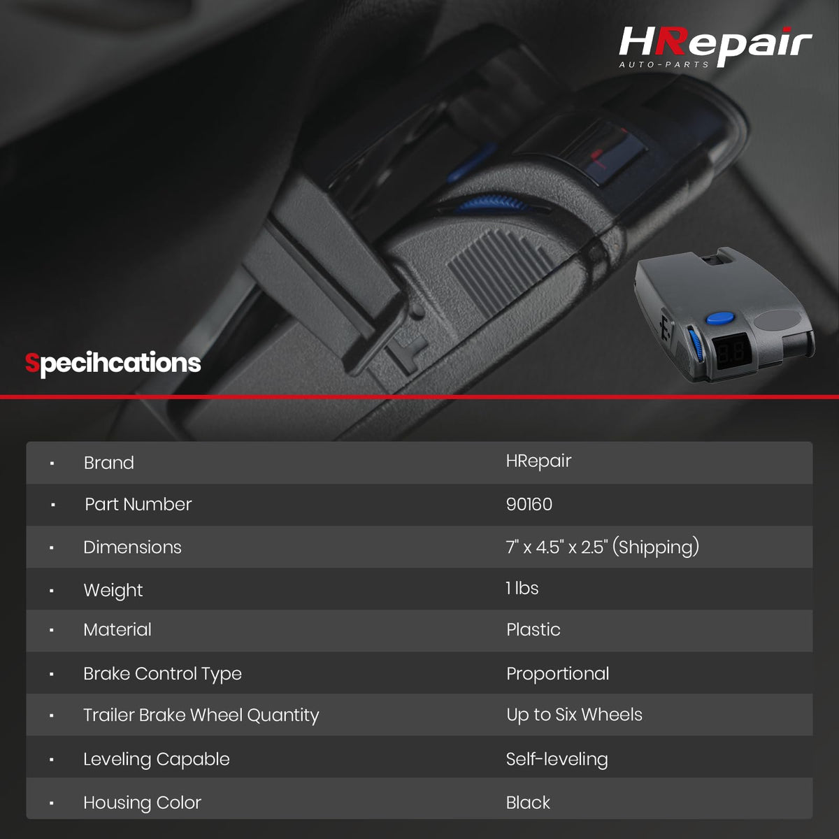 HRepair packaging with accessories highlighting included mounting and guide