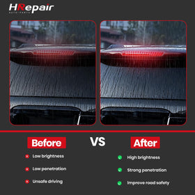 HRepair illuminated at night enhancing rear visibility