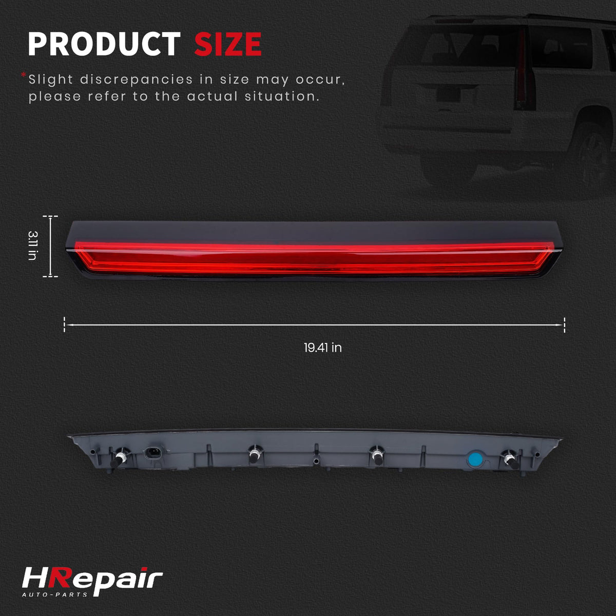 HRepair next to ruler showing compact dimensions and accurate fit benefit