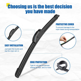 HRSNO front wiper installed on Highlander windshield for improved visibility