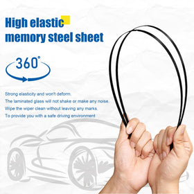 HRSNO front and rear blades side-by-side showing correct sizes