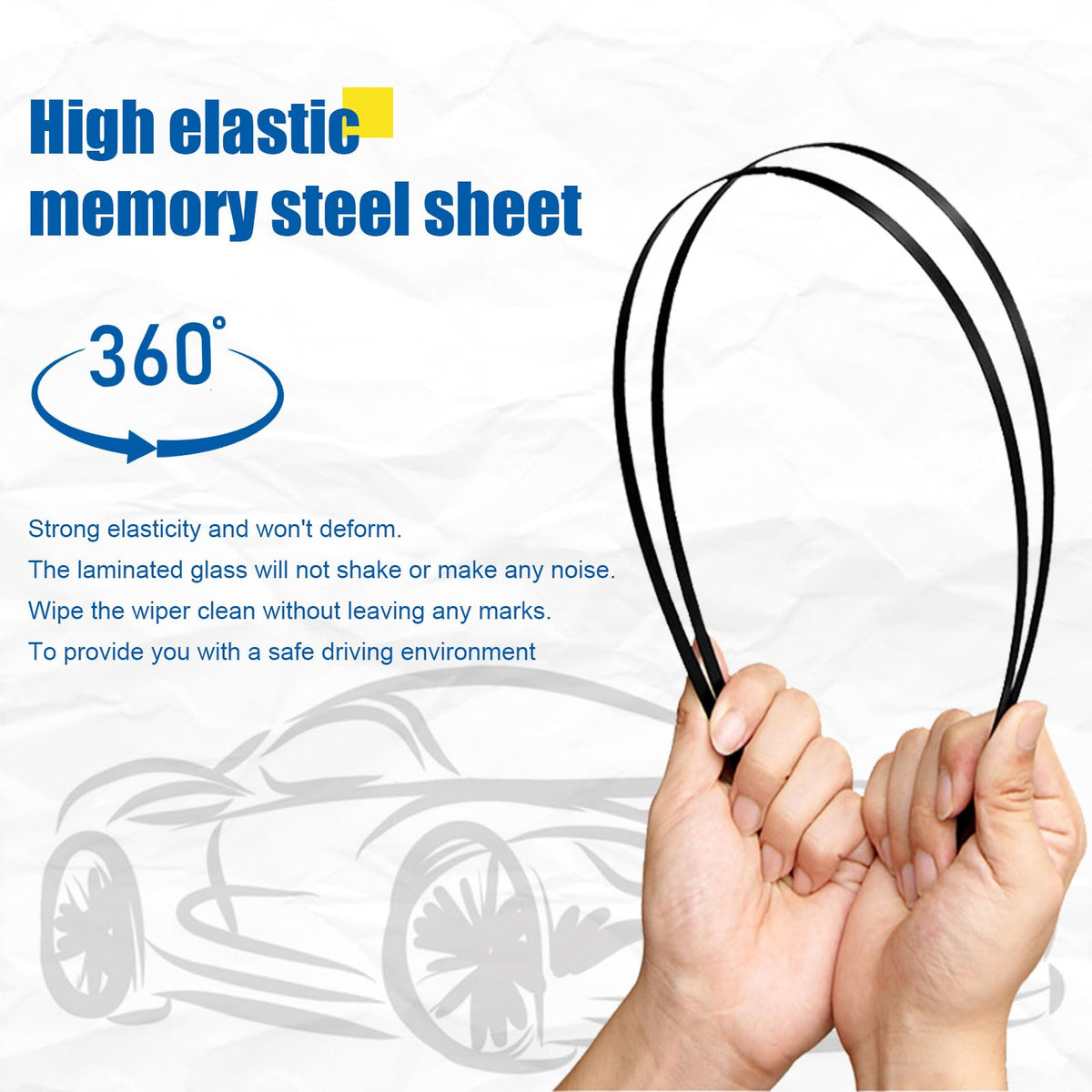 HRSNO blades clearing a rainy Tahoe windshield for improved visibility