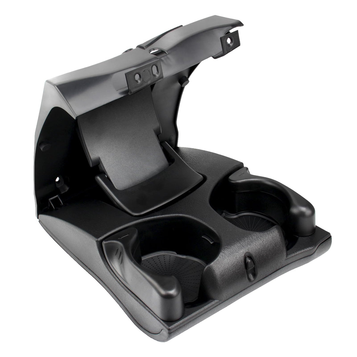 Hsbang front view of dash cup holder showing fit and form, improves functionality