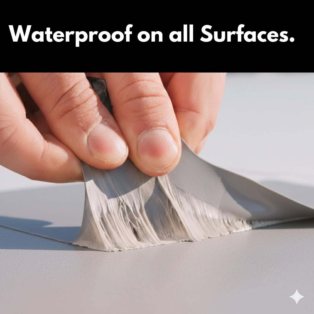 HSS tape applied on an RV roof illustrating a fast waterproof repair and protection