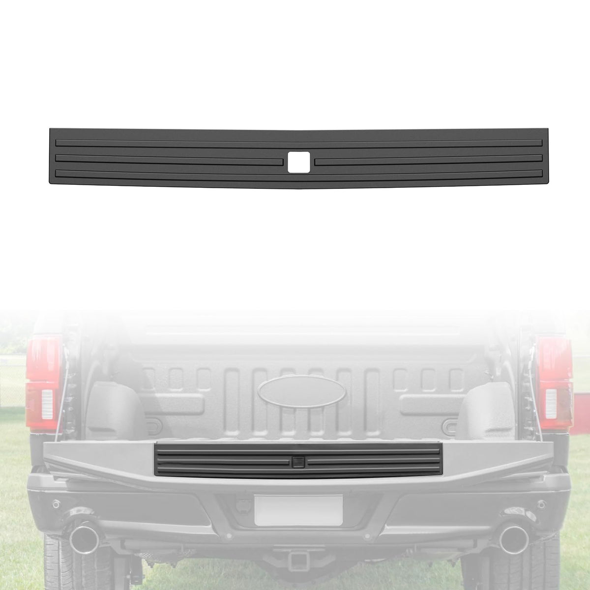 HSUTVXPRO front view of tailgate molding showing clean OE-style look and protection