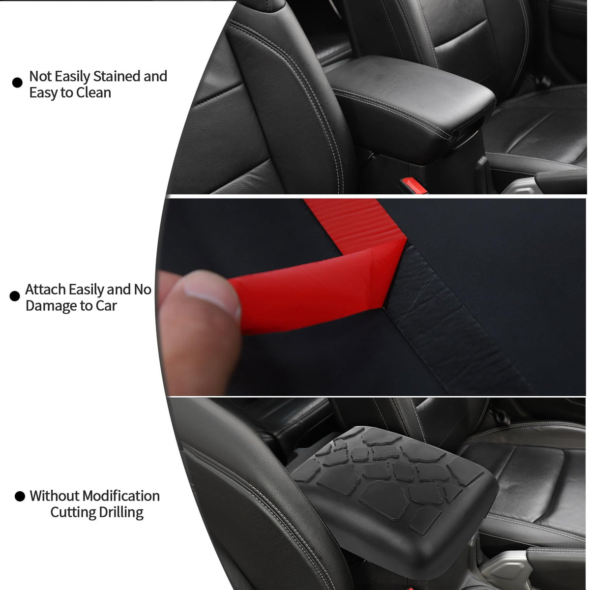 HTHE pet resting on armrest cover illustrating scratch protection