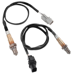 HTMXJA front packaging showing the two O2 sensors and benefits of direct fit