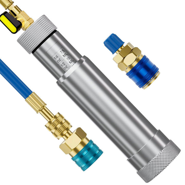 HTOMT injector kit front view showing complete contents and quick couplers for fast setup