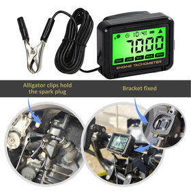 HTPREC in use on chainsaw measuring engine RPM during tuning and checks