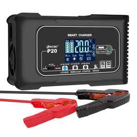 HTRC front panel display showing charge status for clear monitoring