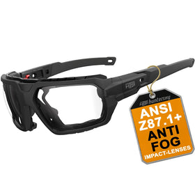 HTS HUNTERSKY front view with wraparound lens for broad impact protection