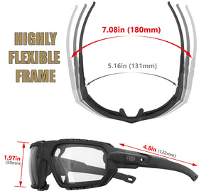 HTS HUNTERSKY worn by rider demonstrating windproof eye protection