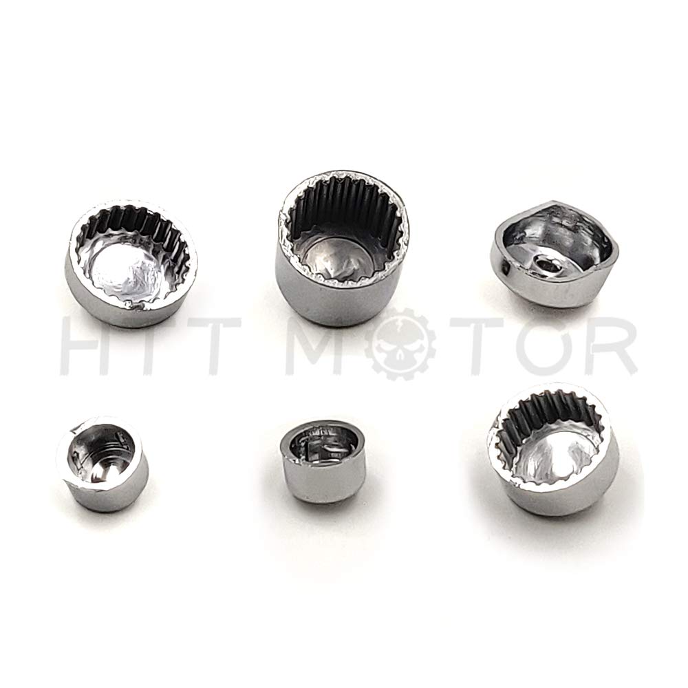 HTTMT caps fitted around primary cover bolts demonstrating low-profile, secure fit