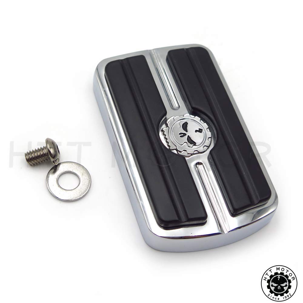 HTTMT chrome skull front view showing bold styling and durable finish