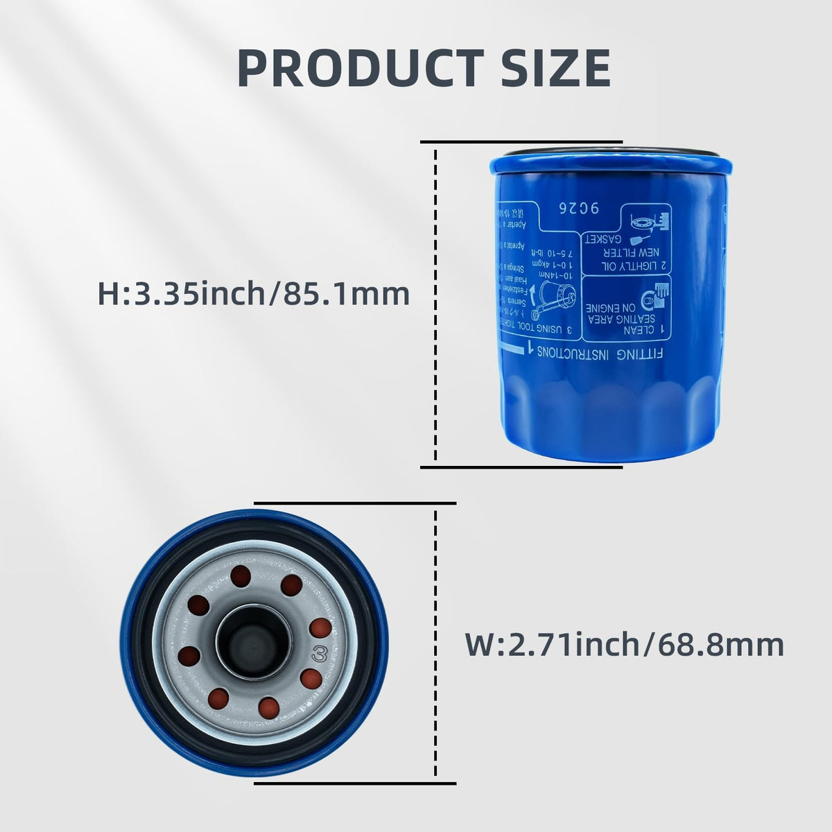 HTYPX close-up of filter thread and gasket for leakproof seal benefit