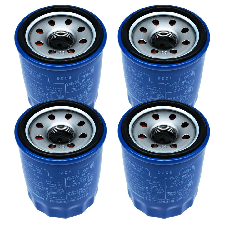 HTYPX oil filter front view showing label and fit benefits