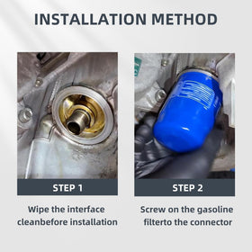 HTYPX oil filter installed on a Honda engine demonstrating proper fit