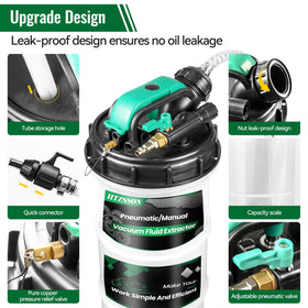 HTZSSON main hose and sealed connectors detail reducing leaks during extraction
