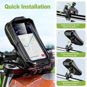 HUANLANG lifestyle on motorcycle commute keeping phone handy and protected