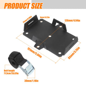 HUAREW side profile of tray demonstrating low-profile mounting benefit