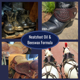 Huberd Shoe Grease Co. being applied to a boot to soften leather and restore flexibility