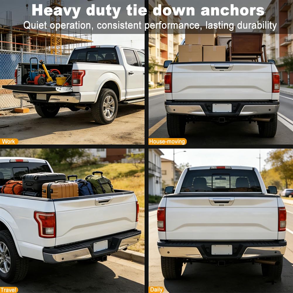 HUGALL mounted in truck bed overhead view showing factory-fit installation benefit