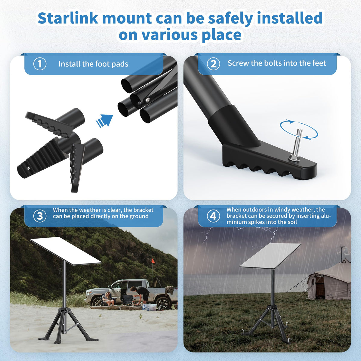 Hugener tripod steel leg detail displaying durable construction benefit