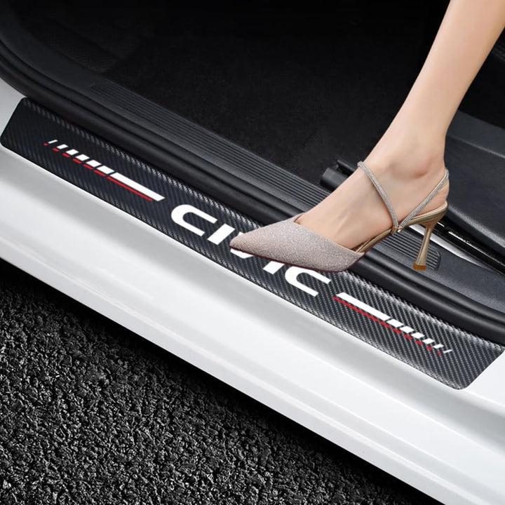 HUIANTS front door sill stickers showing packaged pair and branding for easy fitment