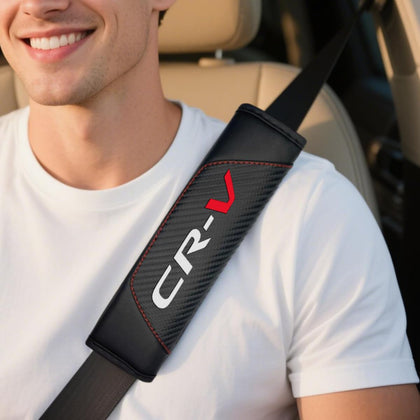 HUIANTS front view of 2-pack seatbelt covers showing design and comfort