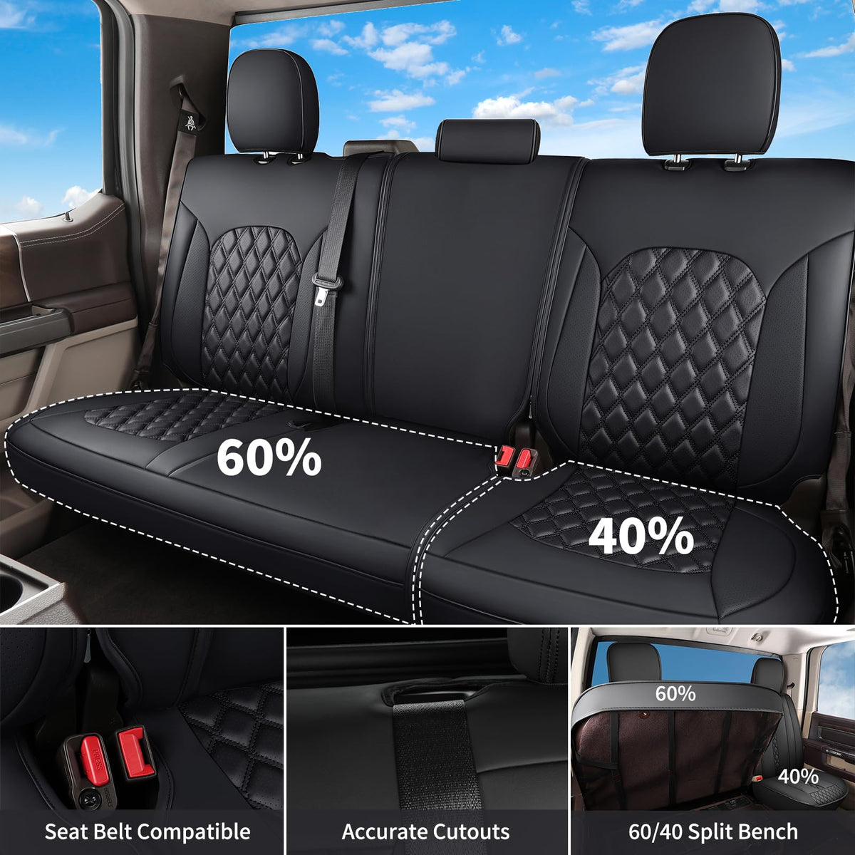 Huidasource driver seat close-up highlighting tailored edges and comfort