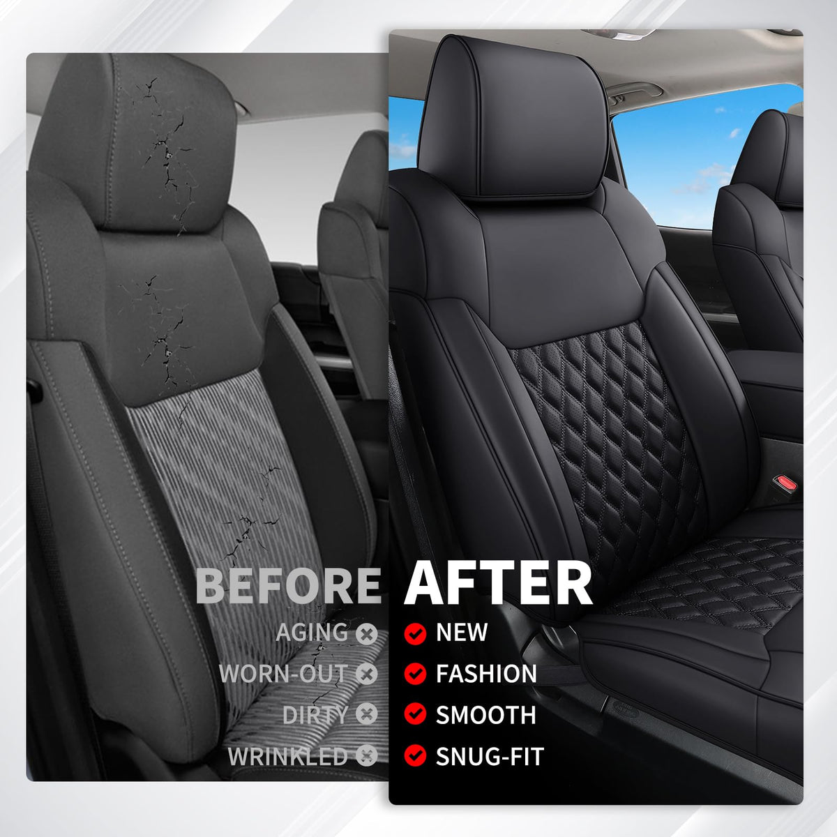 Huidasource front seat back pocket storage showing handy organization benefit