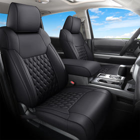 Huidasource front seats full view showing custom fit and clean finish