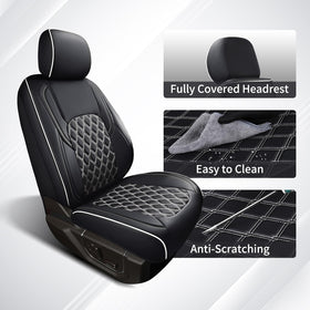 Huidasource five headrests set showing uniform styling and complete coverage benefit