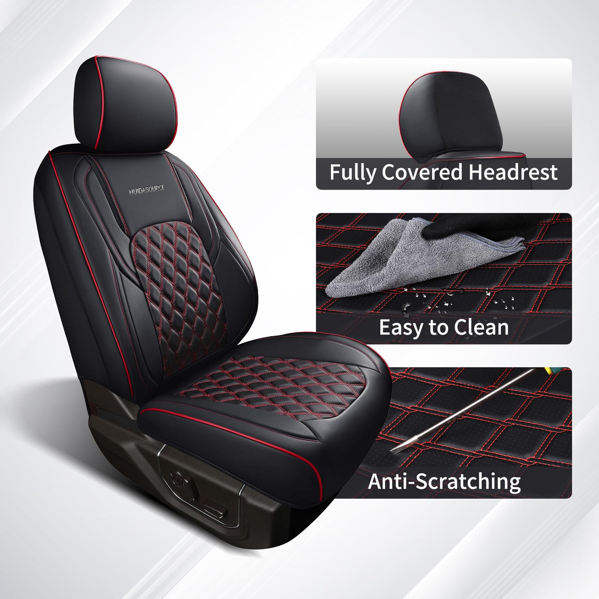 Huidasource seat pocket and storage detail offering extra convenience and organization